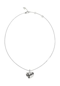 GUESS VINTAGE GUESS - Damen Kette mit Anhänger, Edelstahl - WEISSGOLD