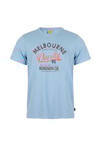 ROADSIGN® australia - Herren T-Shirt Varsity Melbourne-Print für einen urbanen und modernen Look - blau