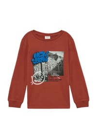s.Oliver - Longsleeve Shirt, Baumwolle, für Kinder - 3840 RED