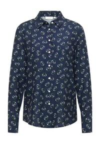 ETERNA - Printbluse REGULAR FIT - navy