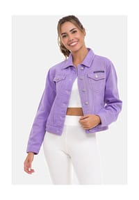 CIPO & BAXX® - Jeansjacke Mit praktischen Brusttaschen, WJ212 - BEIGE