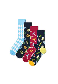HAPPY SOCKS - 4er Pack Unisex Socken, Geschenkbox - Bike
