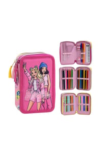 Barbie - Barbie Federmappe gefüllt – Schuletui & Stiftebox mit Zubehör - 