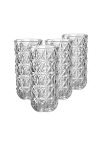Ritzenhoff & Breker Vasen Luca 19,5 cm 4er Set transparent - LUCA - transparent