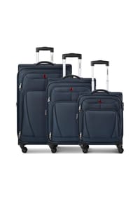 WENGER® Beaumont - Beaumont 4 Rollen Kofferset 3-teilig mit Dehnfalte - black