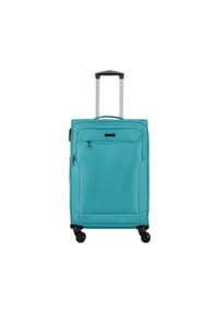d & n® Travel Line 6864 - Travel Line 6864 4-Rollen Trolley 66 cm - petrol