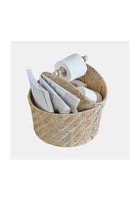 LOBERON - Toilettenpapierhalter Suarce braun/weiß - braun/weiß