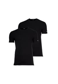 DSQUARED2 - Herren T-Shirts, 2er Pack, Rundhals - TWIN-PACK T-SHIRT, Cotton Stretch - Schwarz