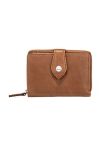 Maître LEMBERG - Geldbörse "Diethilde", Druckknopf, für Damen - 703 COGNAC