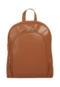 Cluty - City-Rucksack Echt Leder, Made In Italy - beige