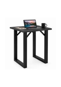 VCM. - Bartisch 80x80 cm, Tresen, Stehtisch, hoher Tisch, Bartresen, Hochtisch - Xona - Schwarz / Anthrazit