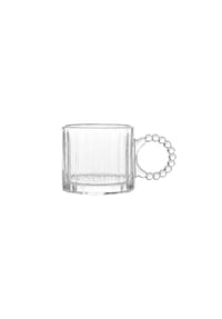 COFI - 6 teiliges Gläser-Set mit eleganten Henkeln 300 ml - modern - Transparent 8 x 8,5 cm