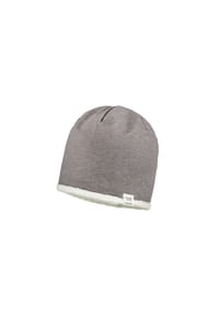 maximo® - GOTS MINI-Wende-Beanie Sherpa-Look, Futter - kastanie/hellbraunmeliert