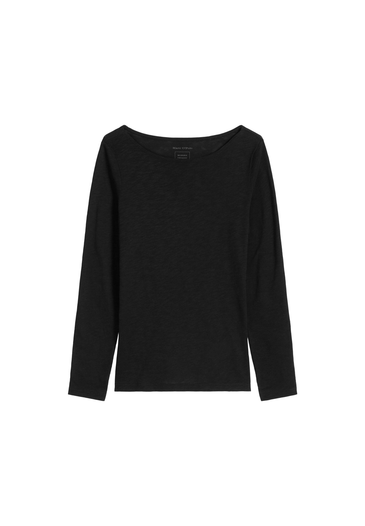 Marc O'polo Damen Schwarz Langärmliges Boot-Ausschnitt-T-Shirt Für - Bild 9