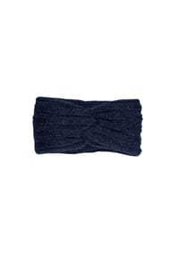 CAPO - Stirnband, ultrasoft Strick mit Knoten - anthracite