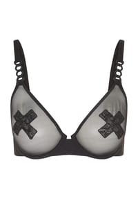 CHANTELLE X - Bügel-BH, Mesh, semi-transparent, für Damen - 011 SCHWARZ