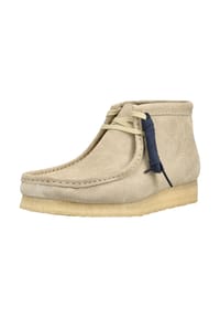 CLARKS® - Veloursleder Halbschuhe WALLABEE BOOT - Beige