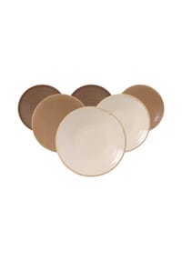 Ritzenhoff & Breker Dessertteller Sahara ø 20,5 cm 6er Set braun - SAHARA - braun