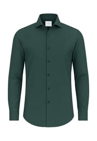 Vercate - Knitterfreies Businesshemd, Bambus, Slim Fit, Langarm, für Herren - blau