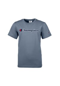 Champion® Kinder Unisex T-Shirt - Crewneck, Rundhals, Cotton, großes Logo, einfarbig Bild 1