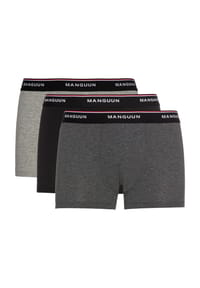 MANGUUN Pants, 3er-Pack, Logo-Bund, für Herren Bild 1
