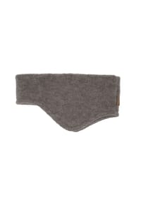maximo® - GOTS MINI-Stirnband, ausgenäht Wollfleece, Jerseyfutter - braunmeliert