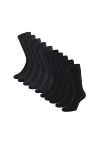 CINQUE - Herren Socken, 10er Pack - Business-Socken, Baumwollmischung, Logo, einfarbig - Anthrazit