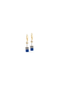COEUR DE LION GeoCUBE® - Ohrringe Iconic Azure Glow - Beige-Blau