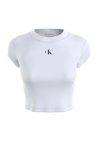 Calvin Klein Jeans - T-Shirt, cropped, für Damen - BRIGHT WHITE