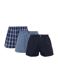 DUNMORE - Boxershorts, 3er-Pack, Gummibund, für Herren - LIGHT BLUE
