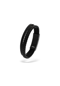 s.Oliver - s.Oliver Armband - Leder - schwarz