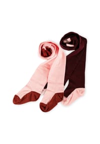 sigikid® - Strumpfhosen 2er Set Autumn-Forest , für Kinder - rot/rosa