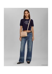 Calvin Klein NYLON QUILTED EMBLEM - Umhängetasche - RAJ  BROWN