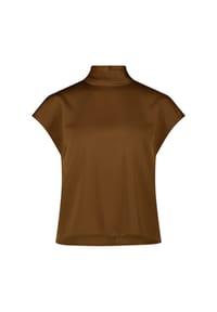 zero - Satin-Bluse mit Kragen - Monk's Robe