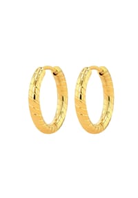 Adelia's - Adelia's Damen Creolen aus Edelstahl - gold
