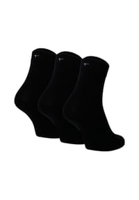 Tamaris - Damen Socken, 3er Pack - Comfort Cotton Socks, Crew Socken, einfarbig - Grau