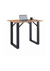 VCM. - Bartisch 110x50 cm, Tresen, Stehtisch, hoher Tisch, Bartresen, Hochtisch - Xona - Schwarz / Anthrazit