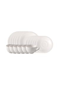 like. by Villeroy & Boch Kaffee-Service, 18 Stück EC Essential - ESSENTIAL - weiß