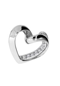 OSTSEE-SCHMUCK® - Anhänger , Herz , Silber 925/000 - silber