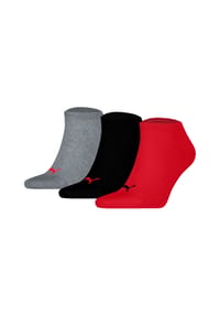PUMA® - Unisex Sneakersocken, 3er Pack - Sneaker Plain 3P, Logo, einfarbig - Blau