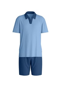 CALIDA - Herren Kurz-Pyjama Relax Superlight - coronet blue