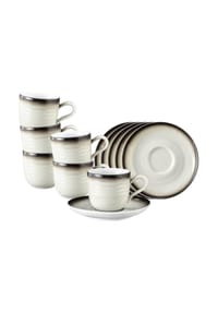 Seltmann Weiden Espressotassen mit Untertassen Terra 0,09 l 6er Set - TERRA - beige