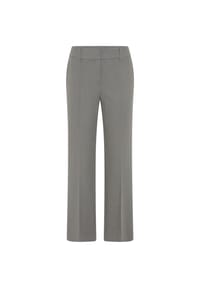 olsen - Hose mit Bootcut-Bein und Bundfalten - Mid Grey Melange