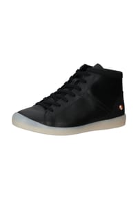 softinos® - Lederimitat Stiefelette - Schwarz/Schwarz