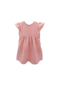 maximo® - GOTS MINI GIRL-Kleid, Musselin Flügelärmel - altrosa