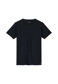 DSTREZZED - Herren T-Shirt - Mc Queen, Rundhals, Slub Jersey, Baumwolle, einfarbig - Dunkelblau