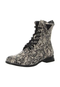 SIMEN - Schnürstiefeletten - beige/schwarz