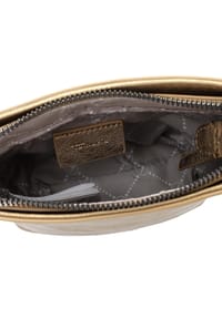 Tamaris Alessia Crossover Bag Gold - Handytasche Mit Verstellbarem Riemen, 13x19x2 Cm