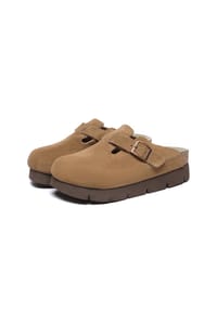 EVERAU® - Brooklyn Plateau-Slipper - BROWN