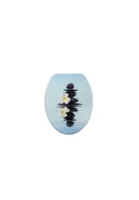 COFI - Toilettensitz „Wild“ mit Soft-Close & Wellness-Design – Stabil, - Hellblau 44,5 x 37,6 x 5,6 cm
